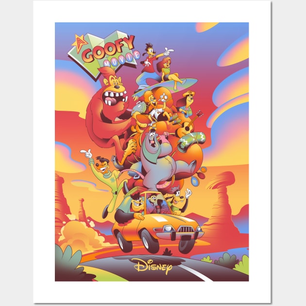 Goofy Movie - Modern Poster Wall Art by stickerfule